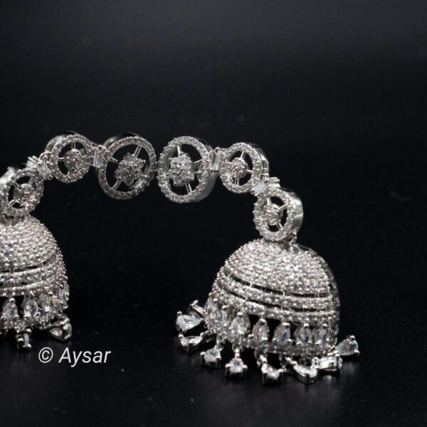 American daimond jhumka earrings long Copy - Image 2