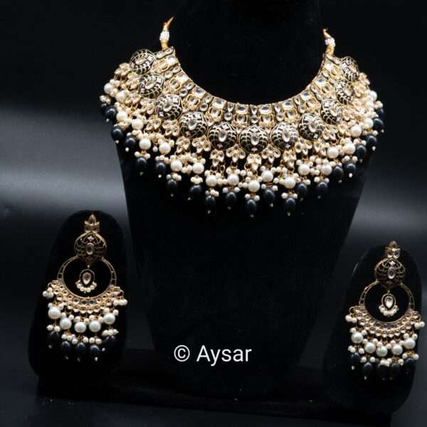 Bridal choker sets with meenakari full set - Image 2